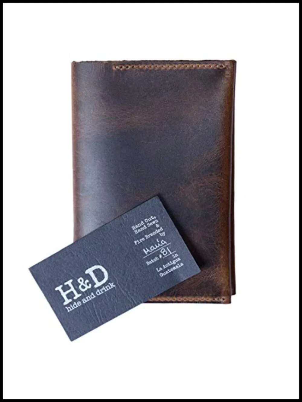 Full Grain Leather Passport Case with Credit Card Slot, Wallet, Travel Accessory